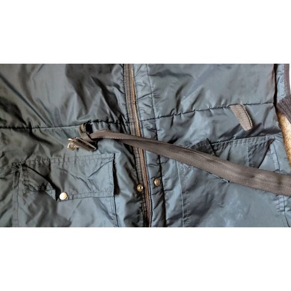 Vtg Davco Snowmobile Ski Suit Mens L Belted Insulated 80s Navy Red Coveralls - Picture 13 of 16